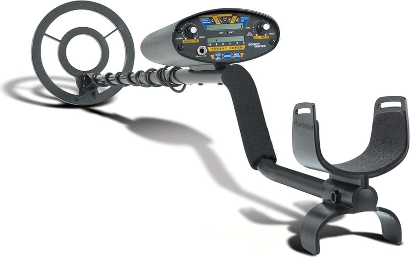 The Bounty Hunter Quick Draw II Metal Detector for Adults, Easy-to-use, and Designed for efficient Detection of Coins, relics, and Other Treasures, Making it Ideal for All Types of Treasure Hunting.