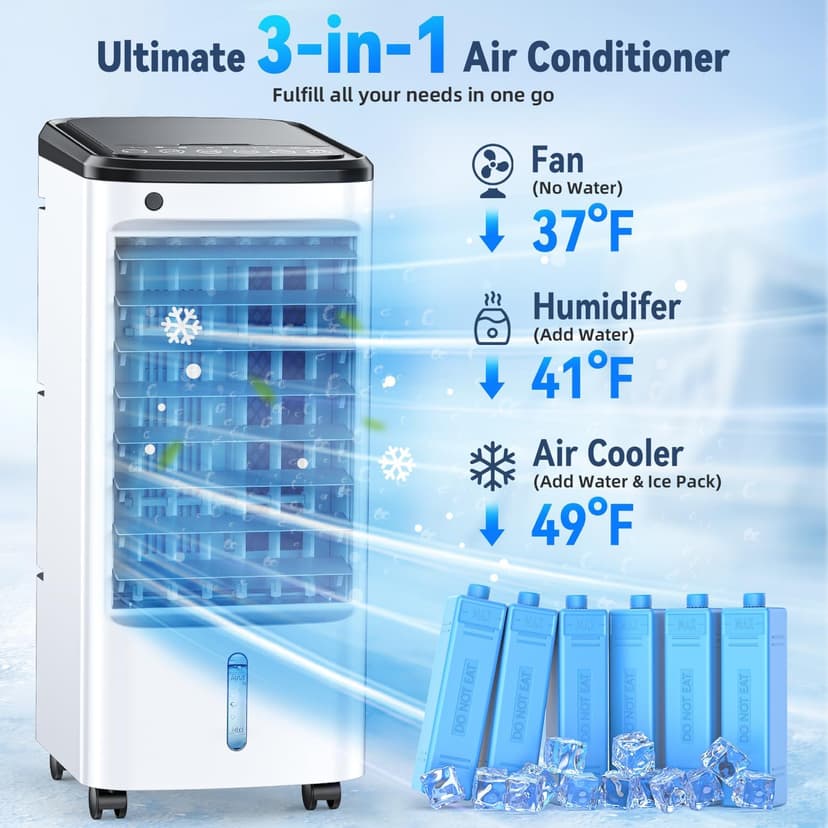 fancole DL2 Portable-air-conditioners, Light White