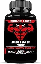 Prime Labs Men's Testosterone Booster - Stamina, Endurance, & Strength - 60 Caplets