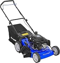 BILT HARD 21 Inch Lawn Mower Gas Powered, 4-Cycle 201cc Engine, 3-in-1 Push Lawnmower with Bagging, Mulching & Side Discharge, Adjustable 10-Positions Cutting Height, Easy Start