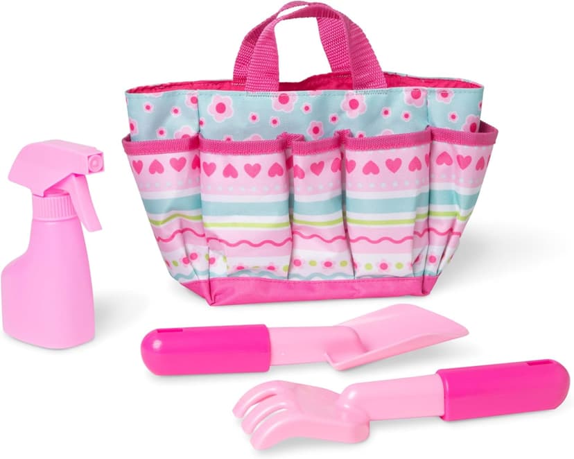 Melissa & Doug Sunny Patch Pretty Petals Gardening Tote Set,for 3+ years, With Tools