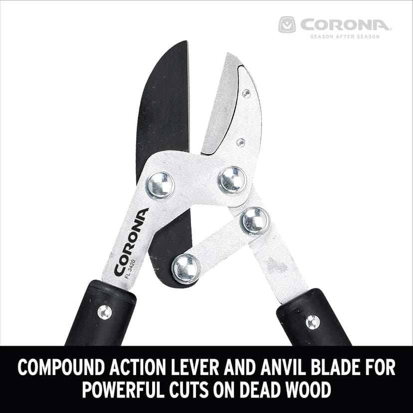 Corona Compound Action Anvil Lopper, 32 Inch, FL 3420, Red