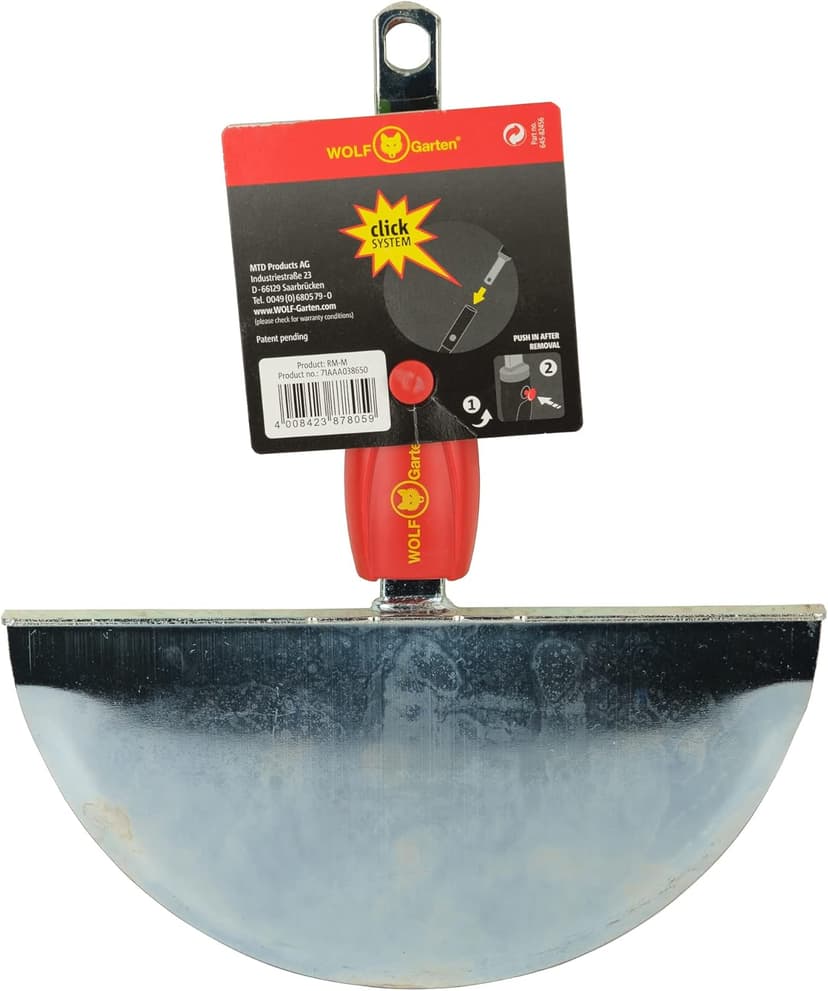 Wolf-Garten RMM Multi-Change Edge Iron Lawn Care Tool Head, Red, 38.5x5.1x1.8 cm