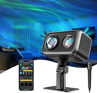 Govee Outdoor Projector Light, Laser and Aurora Star Projector Light for Indoor and Outdoor Decor, 16 RGB Patterns, RGBW Aurora, 51 Scene Modes, Works with Alexa, Google Assistant, Matter