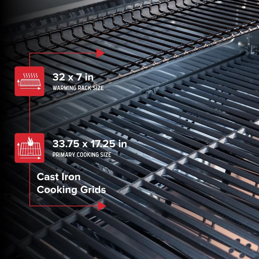 Nexgrill Deluxe 6-Burner Propane Gas Grill with Ceramic Searing Side Burner, Stainless Steel Frame, Rotisserie Kit, 60,000 BTUs Output, BBQ Grill Perfect for Outdoor Gatherings - 720-0896X