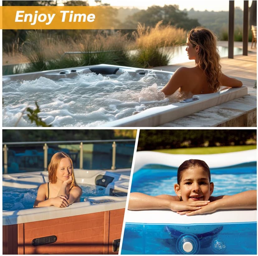 Hot Tub Bubble Cover, 7x7 Foot Hot Tub Thermal Blanket Square Solar Cover Insulation Blanket for Outdoor Hot Tub