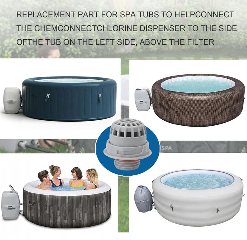 Pool Hot Tub Spa Parts for SaluSpa Top Debris Screen Strainer Replacement with Seal Only for Bestway and Coleman Lay-Z-Spa P00260