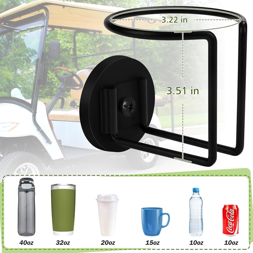 Magnetic Cup Holder, Durmmur SUS 304 Stainless Steel Magnetic Cup Caddy, Magnetic Drink Holder for Tractor Mower Truck School Bus Refrigerator Treadmill, Magnet Can Holder on Metal Surface(1 Pack)