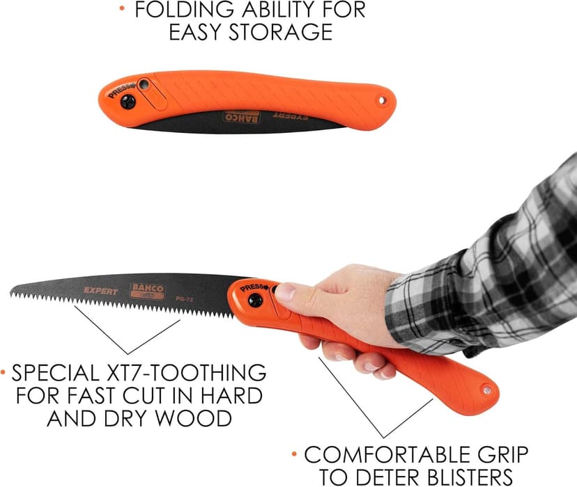 Bahco PG72 PG-72 Folding Pruning Saw