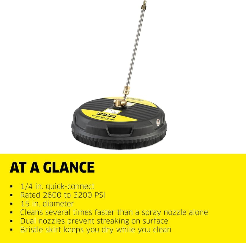 Kärcher Pressure Washer Surface Cleaner, Extension Wand, QC, 1/4 - 2600-3200 PSI