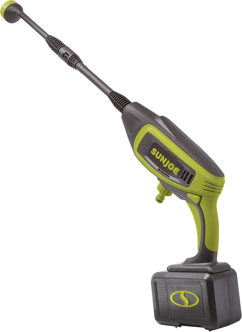 Sun Joe 24V-PP350-LTE 24-Volt IONMAX Power Cleaner Kit, W/ 2.0-Ah Battery + Charger, Water Siphon Hose, Utility Brush, and more, Portable Cleaning On-The-Go
