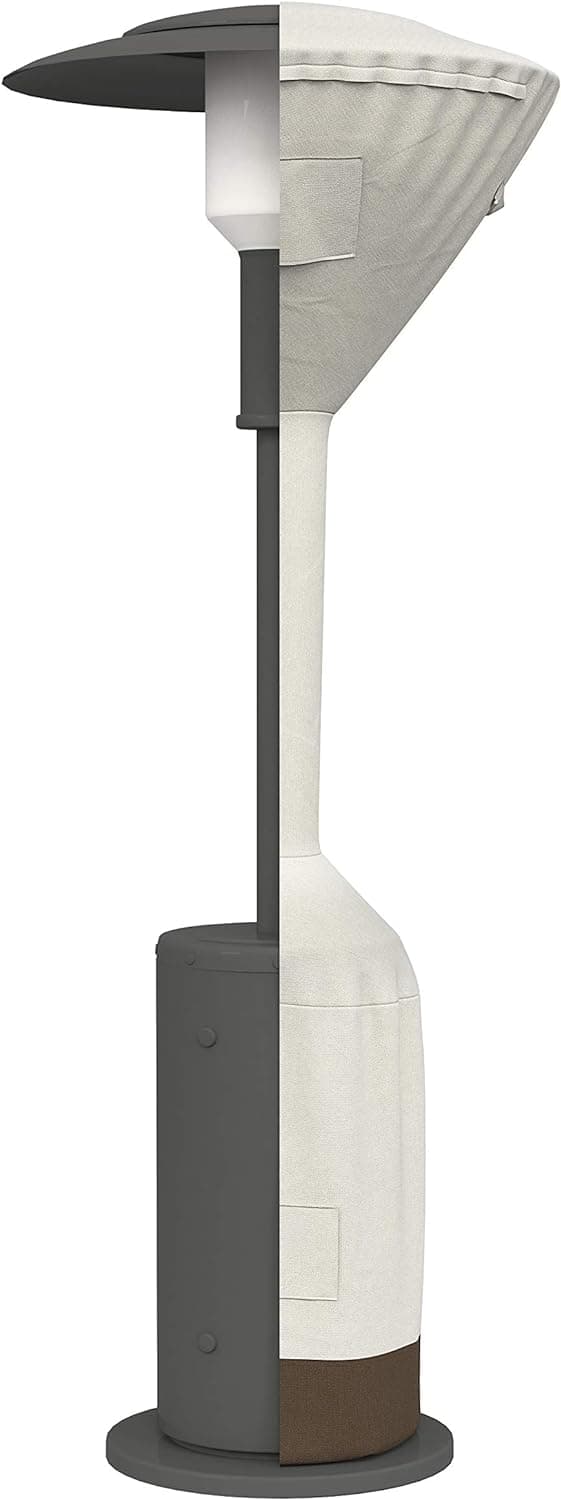 Amazon Basics Outdoor Round Stand Up Patio Heater Cover, Tan, 36" x 18.5" x 95"
