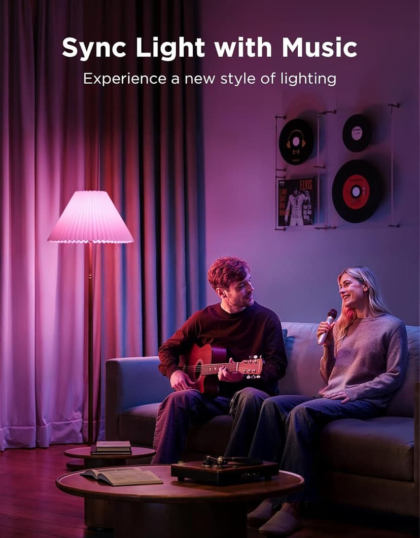 Govee BR30 Smart Light Bulbs, Works with Matter, Alexa and Google Assistant, LED Light Bulb, WiFi RGBWW Color Changing Flood Light Bulbs, Recessed Can Light Bulb, 2.4Ghz only, 850 Lumen, 4 Pack