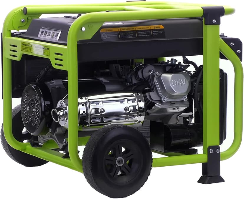 12000 Watt Gasoline Powered Portable Generator, Recoil/Electric Start, 12V-8.3A Charging Outlets, Home Back Up & RV Ready, 49 State Approved