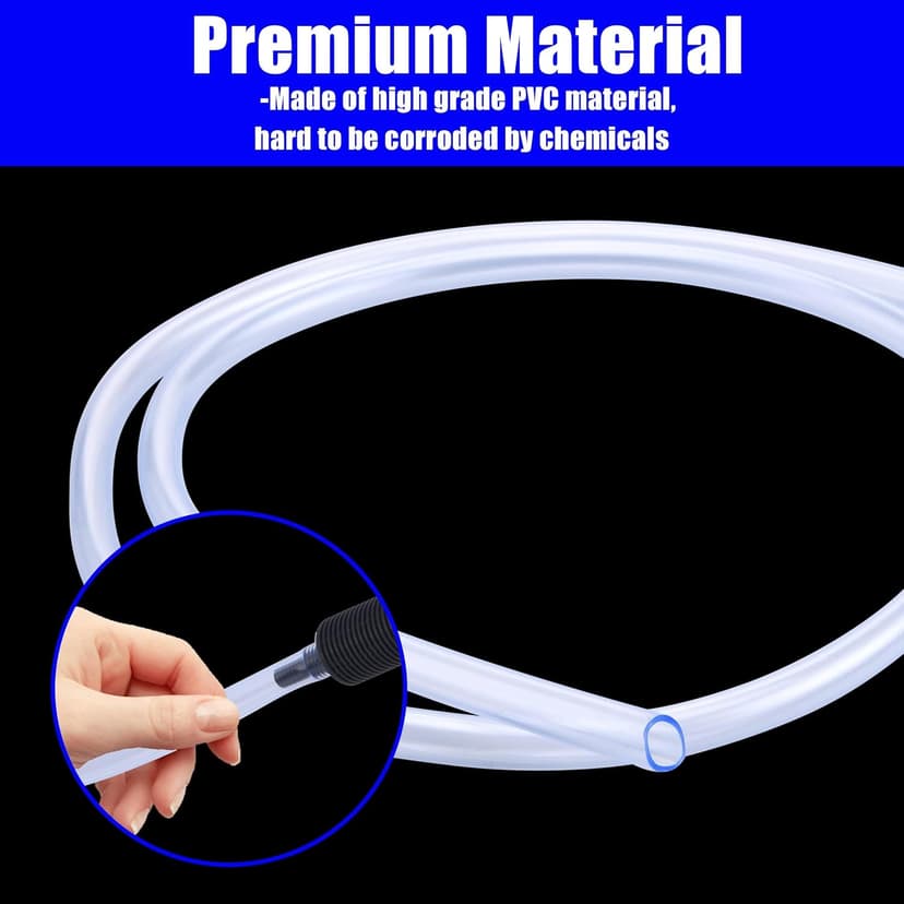 PWACCS Pressure Washer Siphon Hose with Filter, Downstream Soap Chemical Injector Parts for Power Washing, 10 Feet, 2 Filters