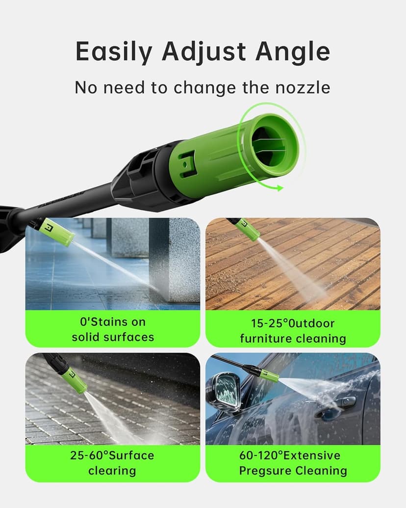 Pressure Washer, 4200PSI 2.6 GPM Power Washer with Foam Cannon 23FT Hose PATOOLIO Electric High Pressure Washer for Fences, Patios, Decks, Patios and Cars Powerwasher