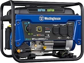 Westinghouse 4650 Peak Watt Dual Fuel Portable Generator, RV Ready 30A Outlet, Gas & Propane Powered, CO Sensor