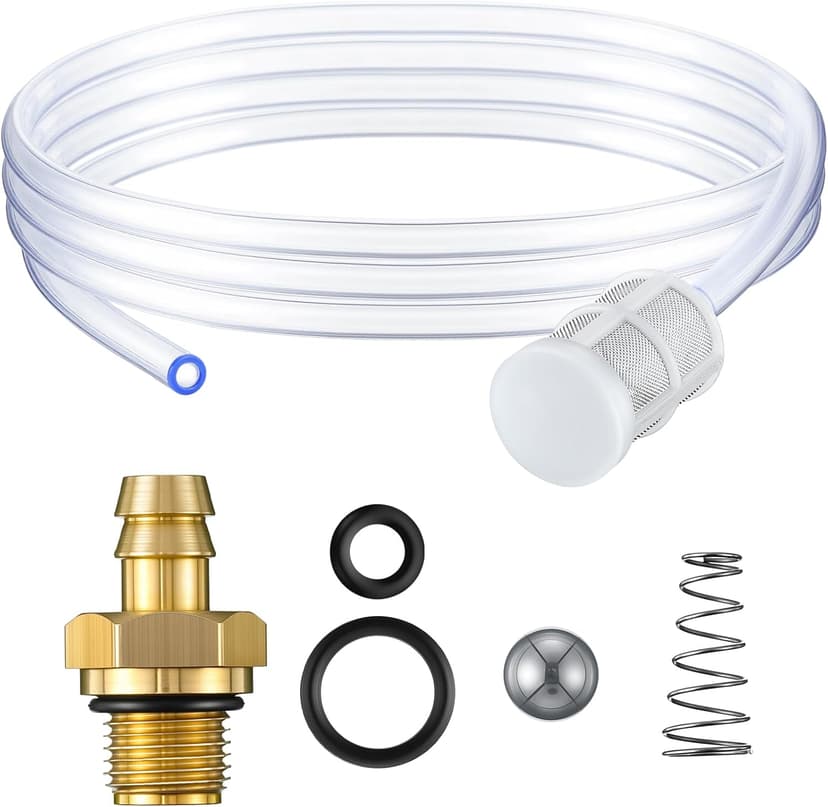 Enhon Siphon Tube Chemical Injector Kit, Pressure Washer Siphon Hose with Filter, Chemical Soap Injector Kit Compatible with Briggs and Stratton, Homelite, Ryob & Husky 190593GS 190635GS & 203640GS