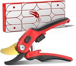 FLORA GUARD Bypass Pruning Shears, Garden Shears Heavy DutyTree Trimmers & Garden Clippers with Ergonomic Handle, Ideal Hand Pruners for Gardening, Shrubs & Branch Cutting.（HC202）