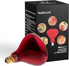 RubyLux NIR-A Near Infrared Bulb Grade A - 250W Red 1 Count