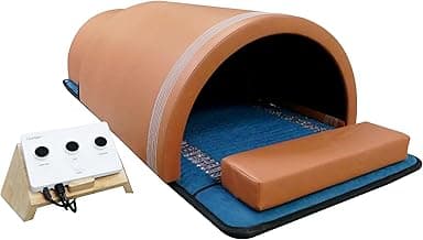 Clearlight The Curve™ Sauna Dome with Amethyst Mat - Portable Far Infrared Home Sauna for Pain Relief & Muscle Recovery, Personal Lightweight Sauna for Relaxation & Wellness