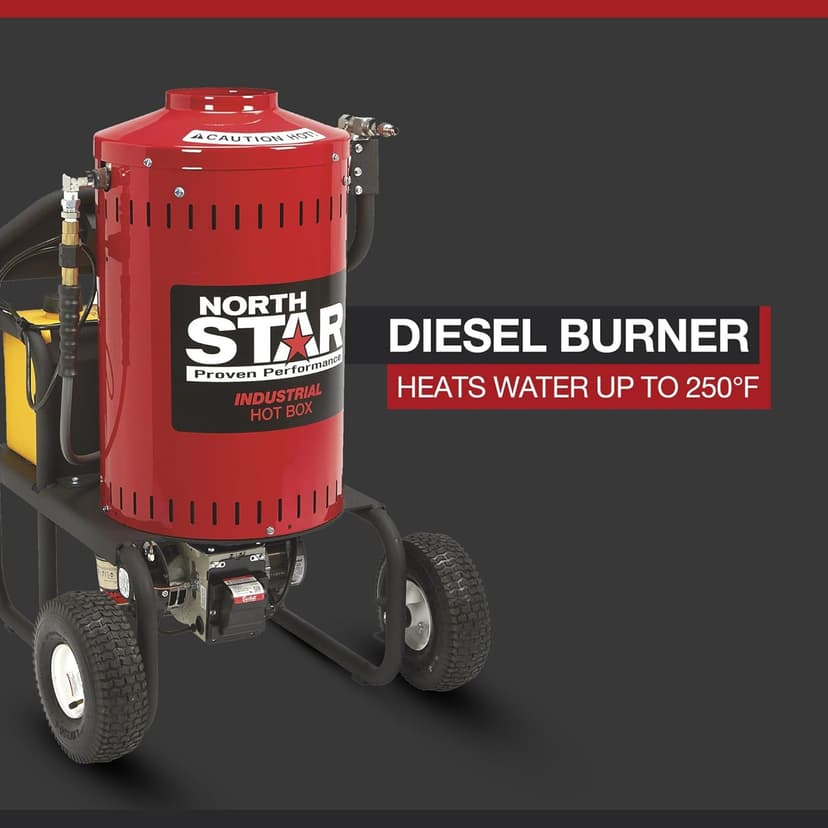 NorthStar Electric Wet Steam Cleaner and Hot Water Commercial Pressure Power Washer Add-on Unit - 4000 PSI, 4 GPM, 115 Volts