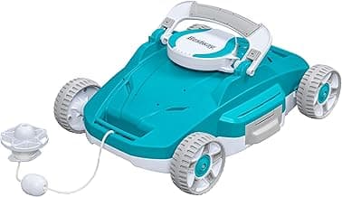Bestway: AquaTronix: G200 Robotic Pool Vacuum - Cordless Debris Cleaning for Flat-Bottom in/Above Ground Swimming Pools, Maintenance Up to 538 SqFt