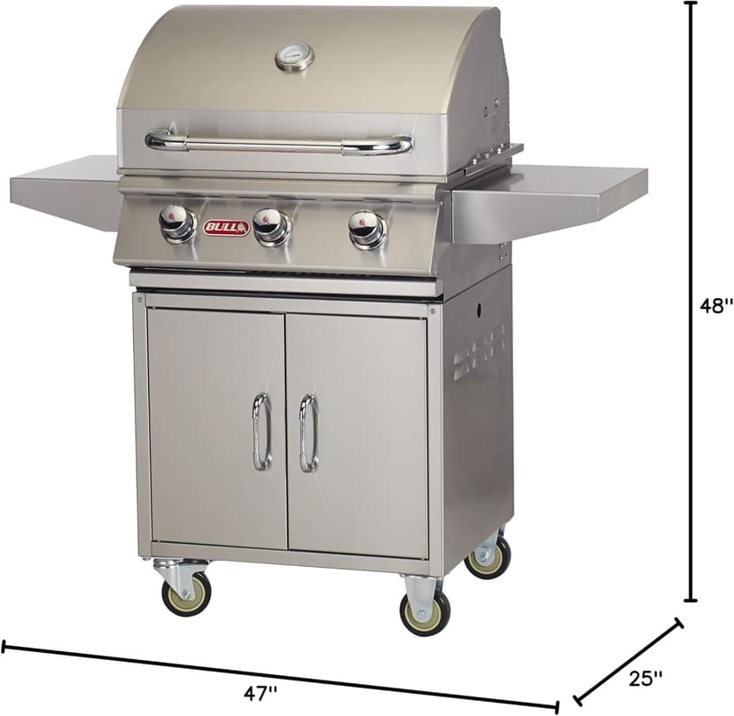 Bull Steer Premium 24-Inch Grill on Cart (BG-69101), Propane