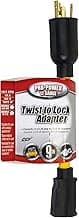 Southwire Twist To Lock 9 Inch 20 Amp 125 Volt Cord Adapter, 12 Gauge, 3 Conductor, STW