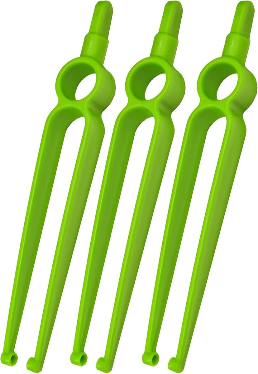 3PCS Cannakan HUGGERS Cupped Seed Tweezers Featuring a Dibber End for Planting Seeds.