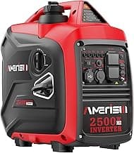 Portable Inverter Generator 2500W Gas Powered, Long Runtime Gas Generator for Home Backup, Emergency, Camping, EPA Compliant 2025 Version