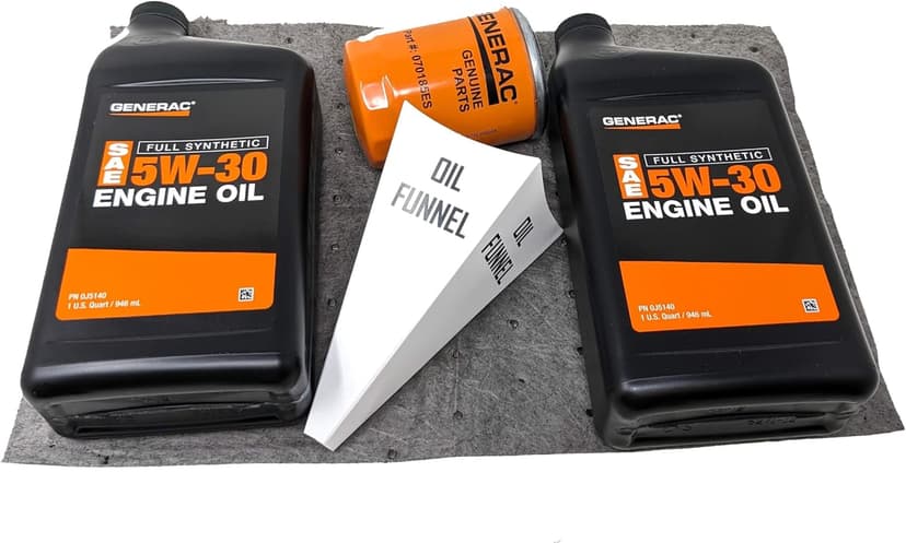 Generac 5W-30 Full Synthetic Oil Change Kit 2 Quarts oil and Filter