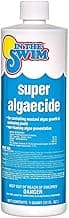 In The Swim Super Algaecide for Above Ground or Inground Swimming Pools – Low Odor, Non-Foaming Preventative for Yellow/Mustard Algae in Swimming Pools - 7.1% Chelated Copper – 1 Quart