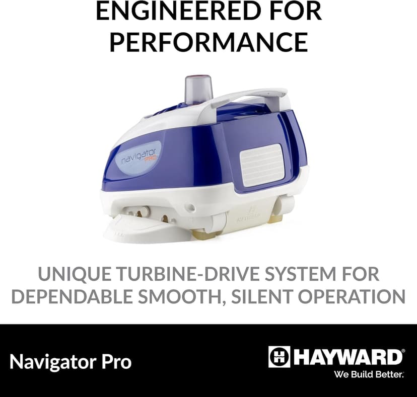 Hayward W3925ADC Navigator Pro Suction Pool Cleaner for In-Ground Gunite Pools up to 20 x 40 ft. (Automatic Pool Vacuum)