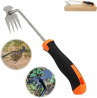 Hand Weed Puller Dual-Action 4-Claw Weeder with Ergonomic Grip Garden Tool for Efficient Root Removal Precision Weed Extraction Ideal for Garden Enthusiasts