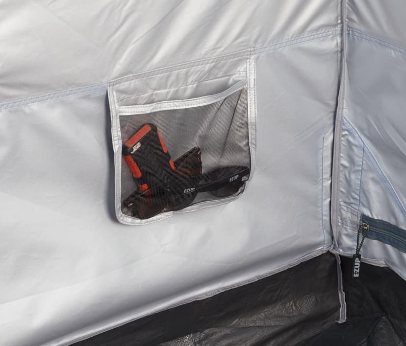 E-Z UP Camping Cube 6.4, Converts 10' Straight Leg Canopy into Camping Tent, Royal Blue (Canopy/Shelter NOT Included)