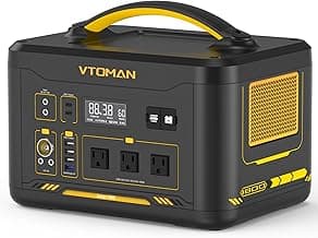 VTOMAN Jump 1800 Portable Power Station 1800W (Peak 3600W), 1548Wh Expandable LiFePO4 Battery Generator with 100W USB-C, 18W USB-C, 12V DC, Jumpstarter, for Power Outages Backup & Outdoor Camping