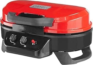 Coleman RoadTrip 225 Portable Tabletop Propane Grill, Gas Grill with 2 Adjustable Burners, Instastart Ignition, & 11,000 BTUs of Power for Camping, Tailgating, Grilling & More