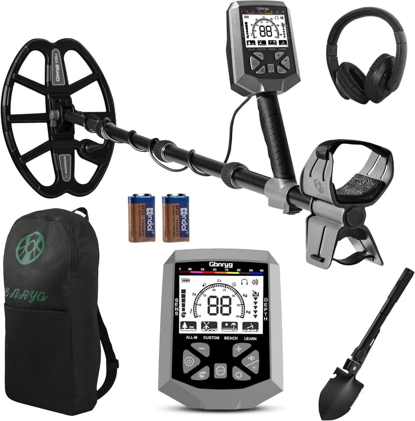 Metal Detector for Adults,12″ IP68 Waterproof Search Coil with High Accuracy System,Advanced DSP Chip Technology,5 Modes with LCD Backlit Display for Beach Hunting&Jewelry Finding