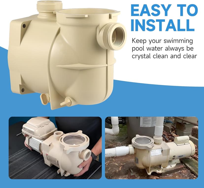 350089 Inground Pool and Spa Booster Pump Body Housing – Replacement Part for Pool & Spa Systems, Compatible with Pentair,SuperFlo Inground Pool and Spa Booster Pump Body Housing,Easy to Install