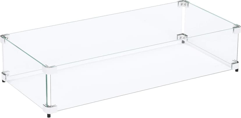 Custom Sized Wind Guard for Gas Fire Pits - Celestial Fire Glass