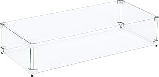 Custom Sized Wind Guard for Gas Fire Pits - Celestial Fire Glass