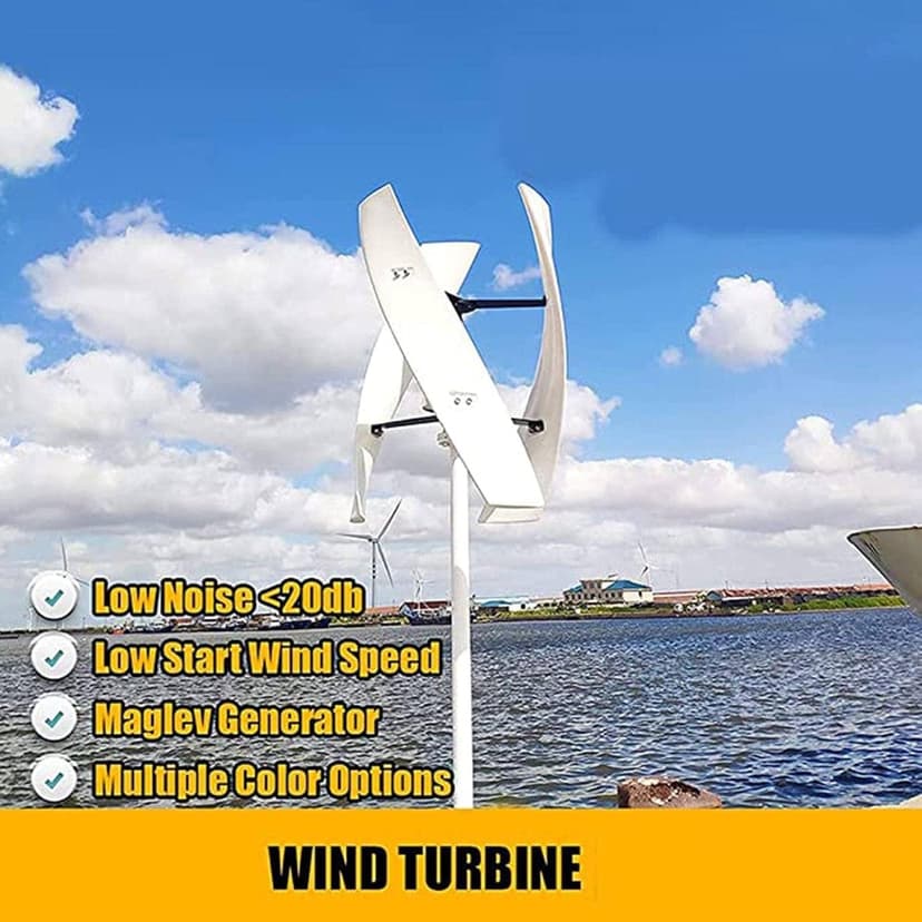 Wind Mill Generator Kit,Vertical Wind Turbine,Wind Turbine Generator Kit for Home,Wind Turbine Generator Kit,with Controller for Home,Business,Industrial Energy Supply,12V-5000W