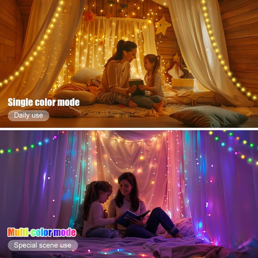 Color Changing Globe String Lights, 33ft Smart Fairy String Lights with APP Control, Mini Ball LED Twinkle Lights Hanging for Indoor Outdoor Bedroom Party Garden Camping Christmas Decoration