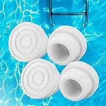 Pool Ladder Bumpers for Inground Pool - 4Packs Inside Plug Caps fit 1.9" Standard Steps Tubing, Rubber Foot Cover Protect Swimming Pool Liner