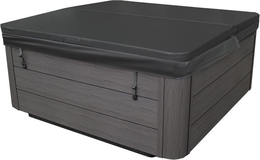 Destination Outdoor Hot Tub, 5-Person 59-Jet 80-Port 4-Pump Lounger Spa with Waterfall Arch and Bluetooth Stereo by Aqualife by Strong Spas