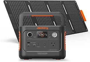 Jackery Solar Generator 240 v2 and 40W Mini Solar Panel 2024 New Version, 256Wh LiFePO4 Battery, 300W AC & 100W USB-C Output, Ultra Fast Solar Charging for Outdoors, Camping, Travel & Emergencies
