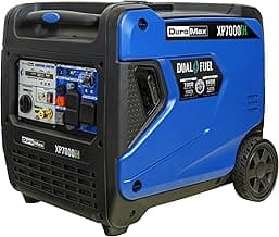 DuroMax XP7000iH 7,000-Watt Dual Fuel Portable Digital Inverter Generator - Gas & Propane, Remote Electric Start, RV & Emergency Ready