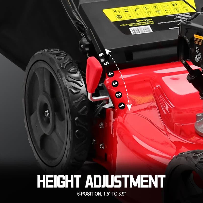 PowerSmart Self Propelled Gas Lawn Mower, 22-Inch with 150cc Briggs and Stratton EX625 Engine B8622S