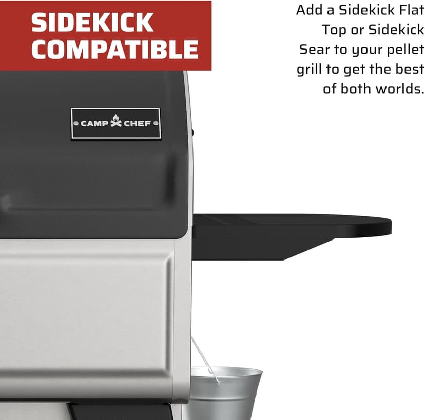 Camp Chef Woodwind Pro 36 Grill - Pellet Grill & Smoker for Outdoor Cooking - Comes with WIFI Connectivity - Sidekick Compatible - 1236 Sq In Total Rack Surface Area